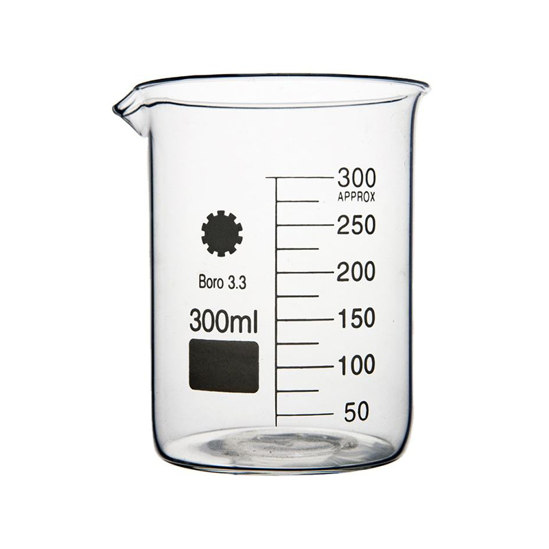 Bécher en verre transparent à paroi épaisse de 5 à 5 000 ml