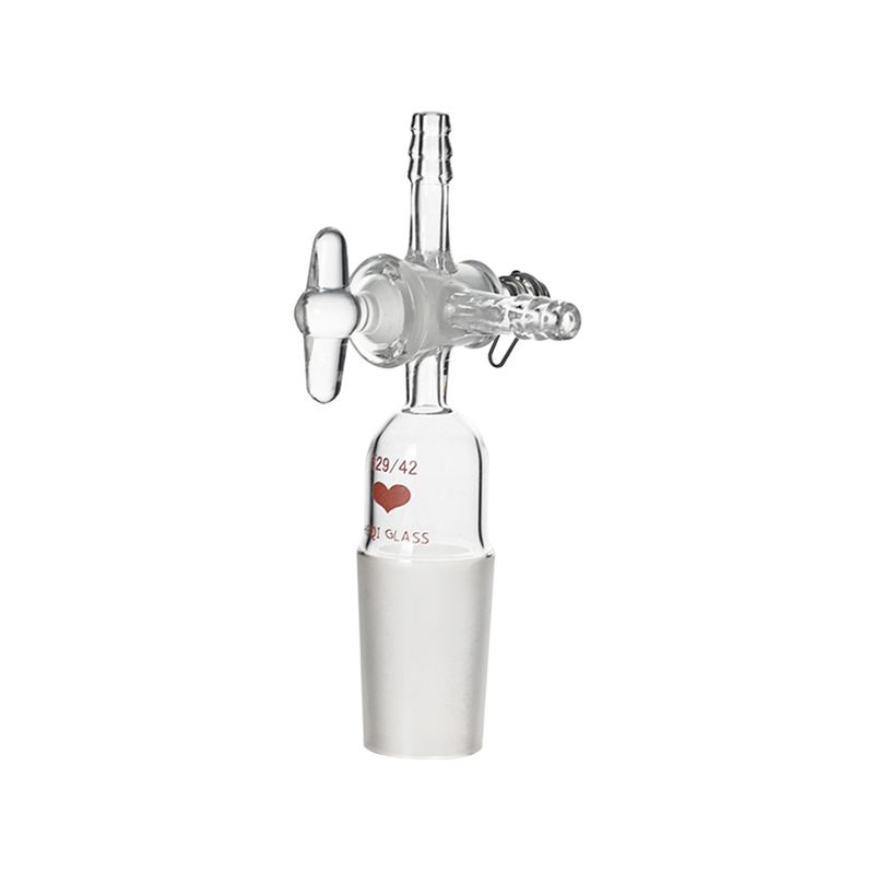 Adaptateur à trois voies avec robinet d'arrêt en verre de type T (type A)