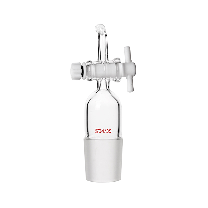 Adaptateur d'aspiration à 90 degrés avec robinet en PTFE